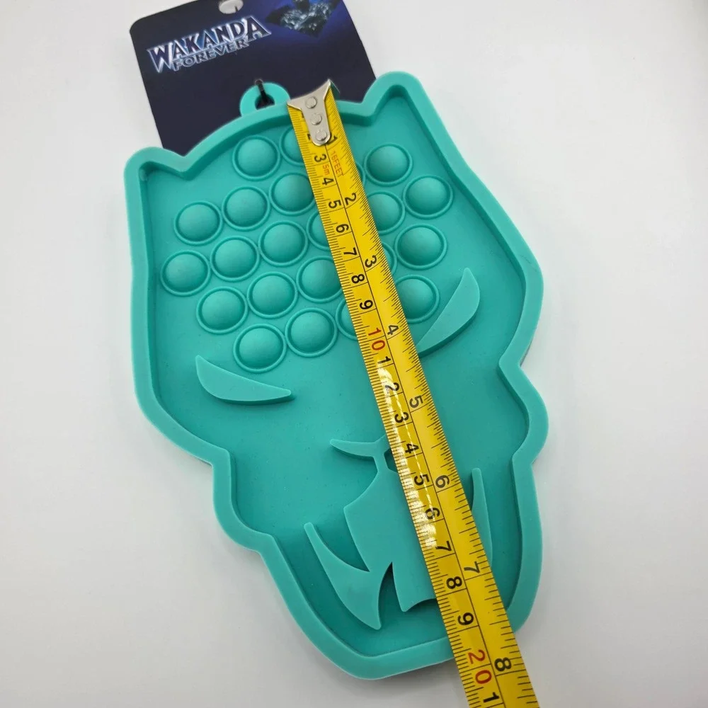 Marvel Wakanda Forever Silicone Trivet Fidget Pop‎ It Toy Teal